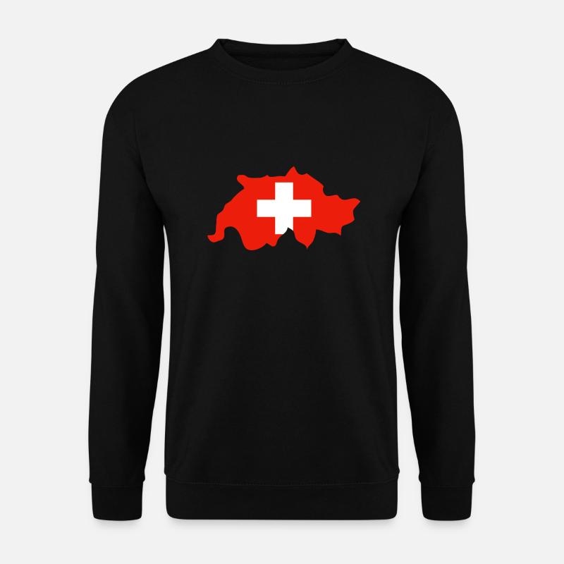 Schweiz - Unisex Pullover - Schwarz