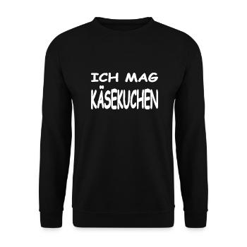 Käsekuchen - Unisex Pullover - Schwarz - Vorne - Alina (178cm) & Michal (187cm)
