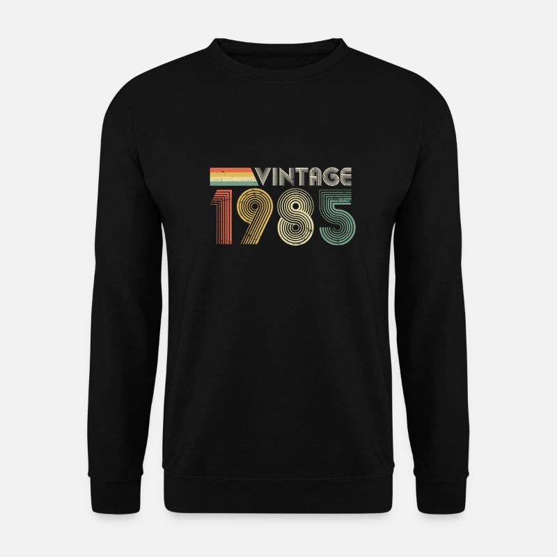 Jahrgang 1985, 40. Geburtstag - Unisex Pullover - Schwarz