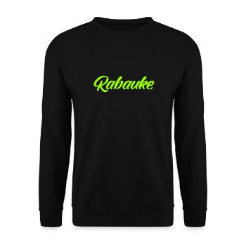 Rabauke - ungehobelter Mensch - ungezogenes Kind - Unisex Pullover - Schwarz - Vorne - Alina (178cm) & Michal (187cm)