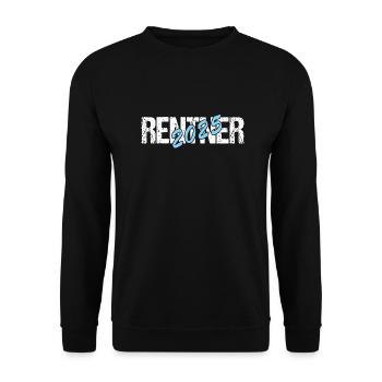 Rentner 2025 - Unisex Pullover - Schwarz - Vorne - Alina (178cm) & Michal (187cm)