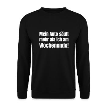 Le mien boit plus que moi le week-end - Sweat-shirt Unisexe - noir - Devant - Alina (178cm) & Michal (187cm)