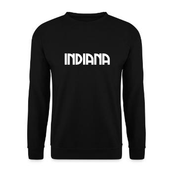 Indiana, Indianapolis, USA, United States of America - Unisex Sweatshirt - black - Front - Alina (178cm) & Michal (187cm)