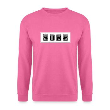 2025 Jahr - Unisex Pullover - Pink - Vorne
