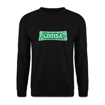 Louisa - Sweat-shirt Unisexe - noir - Devant - Alina (178cm) & Michal (187cm)