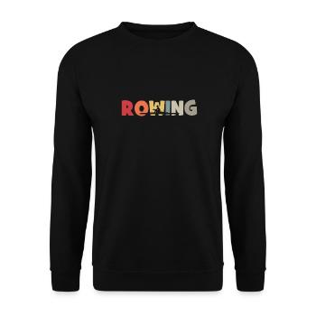 Rowing - Rowing - Rower - Rower - Aviron - Unisex Sweatshirt - black - Front - Alina (178cm) & Michal (187cm)