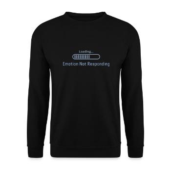 Emotion not responding - Unisex Sweatshirt - black - Front - Alina (178cm) & Michal (187cm)