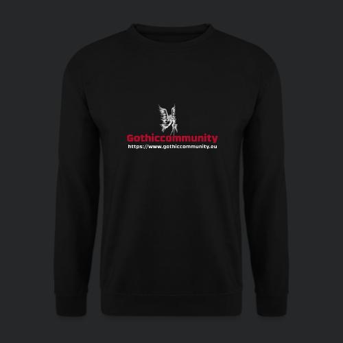 Gothiccommunity Logo mit Engel und Adresse - Unisex Pullover