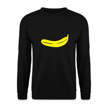 Banane - Unisex Pullover - Schwarz - Vorne - Alina (178cm) & Michal (187cm)