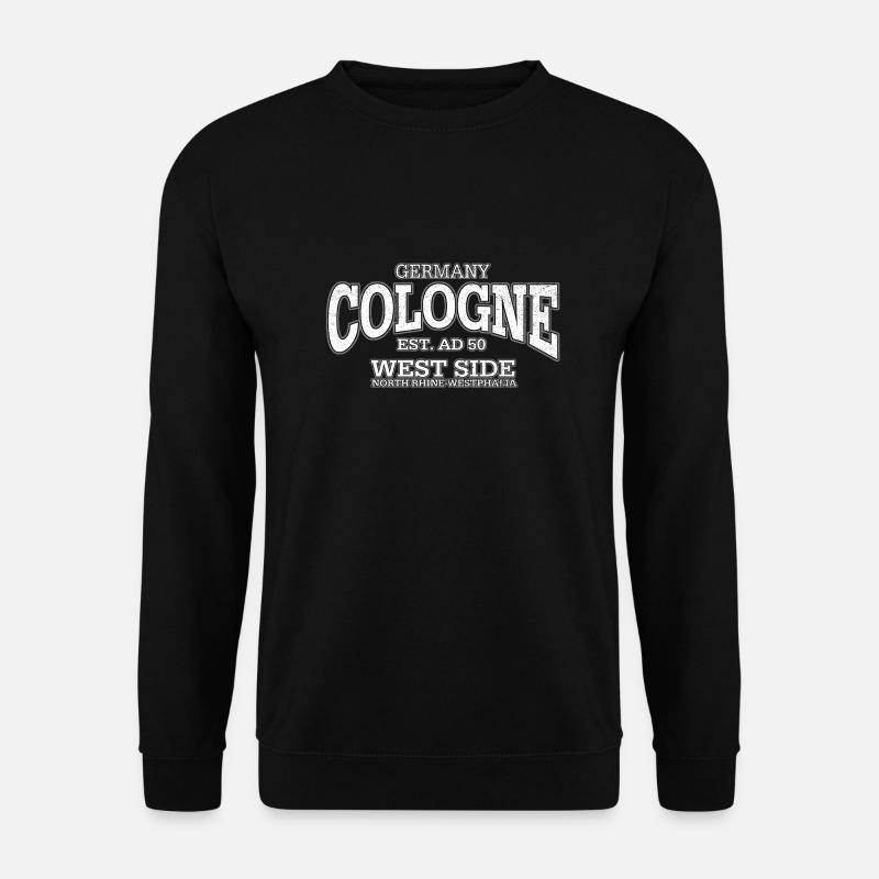 Köln Cologne (white oldstyle) - Unisex Pullover - Schwarz