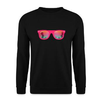 Lunettes de soleil d'été - Sweat-shirt Unisexe - noir - Devant - Alina (178cm) & Michal (187cm)