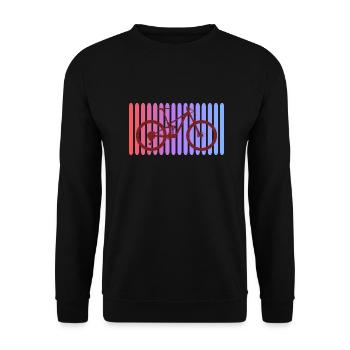Mountain bike - Unisex Sweatshirt - black - Front - Alina (178cm) & Michal (187cm)