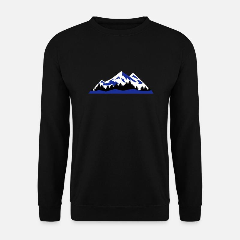 mountains, winter, landscape - Sweat-shirt Unisexe - noir