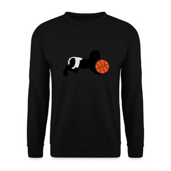 Born To Play Basketball Baby - Unisex Sweatshirt - black - Front - Alina (178cm) & Michal (187cm)