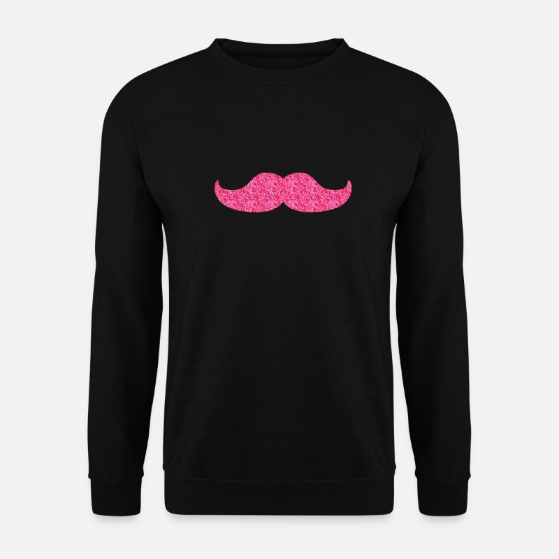 Glitzernder Moustache - Unisex Pullover - Schwarz