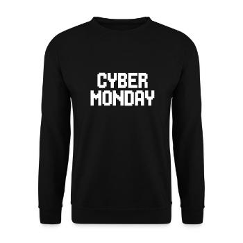 Cyber Monday - Sweat-shirt Unisexe - noir - Devant - Alina (178cm) & Michal (187cm)