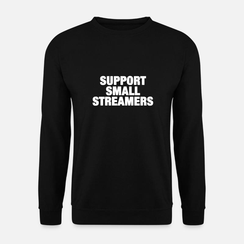 Soutenir les petits streamers (blanc) - Sweat-shirt Unisexe - noir