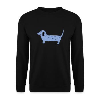 teckel mimifaktur - Sweat-shirt Unisexe - noir - Devant - Alina (178cm) & Michal (187cm)