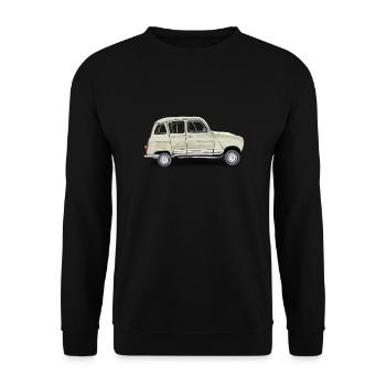Voiture ancienne - Sweat-shirt Unisexe - noir - Devant - Alina (178cm) & Michal (187cm)