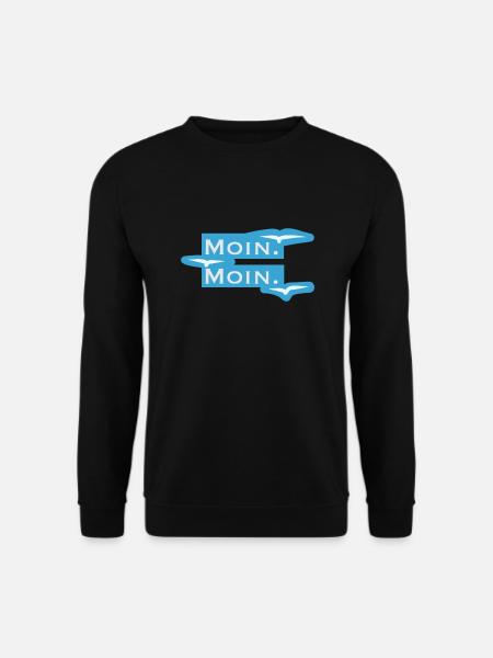 Moin I Norddeutsche Begrüßung - Unisex Pullover - Schwarz