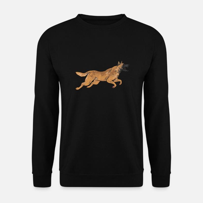 Malinois Belgian Shepherd Mechelaar Dog - Unisex Sweatshirt - black