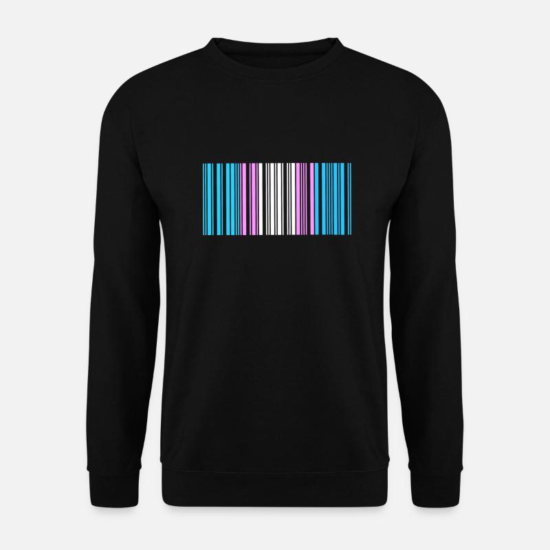 Transgender Strichcode, Gleichheit. - Unisex Pullover - Schwarz