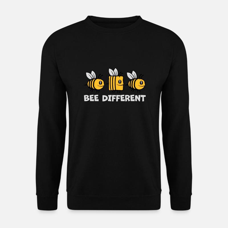 bee different Bienen Zitat - Unisex Pullover - Schwarz