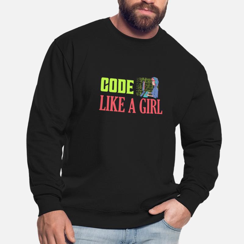Coder comme une fille Programmeur Codage Sweat-shirt Unisexe