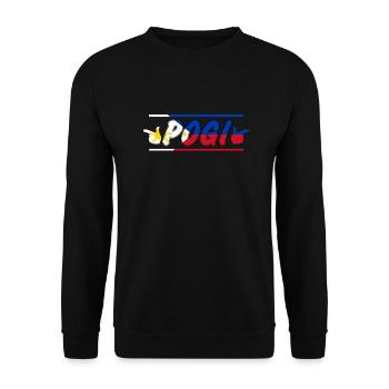 Philippines Filipino Pogi Vintage Sweet I Gift - Unisex Sweatshirt - black - Front - Alina (178cm) & Michal (187cm)