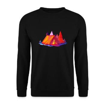 Camping Camp Cadeau Caravane Camping Camper - Sweat-shirt Unisexe - noir - Devant - Alina (178cm) & Michal (187cm)