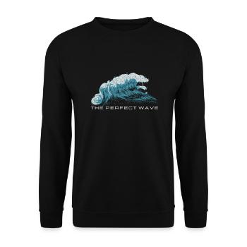 The perfect wave - Unisex Sweatshirt - black - Front - Alina (178cm) & Michal (187cm)