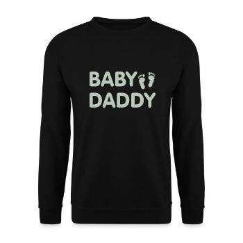 Baby daddy - Unisex Sweatshirt - black - Front - Alina (178cm) & Michal (187cm)