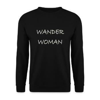 Wander Woman - Unisex Sweatshirt - black - Front - Alina (178cm) & Michal (187cm)