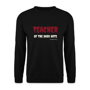 Teacher of the dark arts- mathmatics; for teachers - Unisex Sweatshirt - black - Front - Alina (178cm) & Michal (187cm)