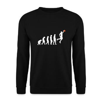 Basketball - Unisex Sweatshirt - black - Front - Alina (178cm) & Michal (187cm)