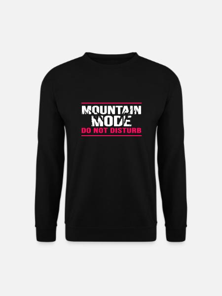 Climbing mountaineering bouldering alpine climbing - Unisex Sweatshirt - black