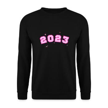 2023 Stern Rosa - Unisex Pullover - Schwarz - Vorne - Alina (178cm) & Michal (187cm)