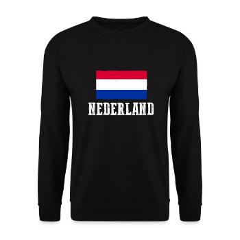 Pays-Bas Pays-Bas - Sweat-shirt Unisexe - noir - Devant - Alina (178cm) & Michal (187cm)