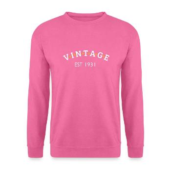 Vintage is 1931 - Unisex Sweatshirt - pink - Front