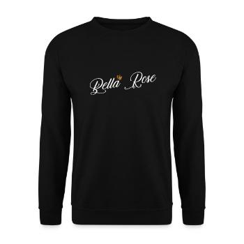 Bella Rose Custom Name for Women Kids Toddlers - - Unisex Sweatshirt - black - Front - Alina (178cm) & Michal (187cm)