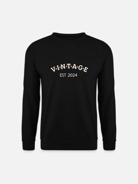 Vintage is 2024 - Unisex Sweatshirt - black