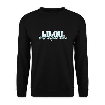 Lilou - Sweat-shirt Unisexe - noir - Devant - Alina (178cm) & Michal (187cm)