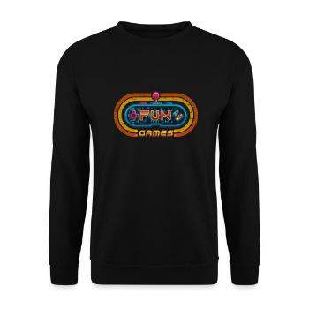 FUN GAMES - Sweat-shirt Unisexe - noir - Devant - Alina (178cm) & Michal (187cm)