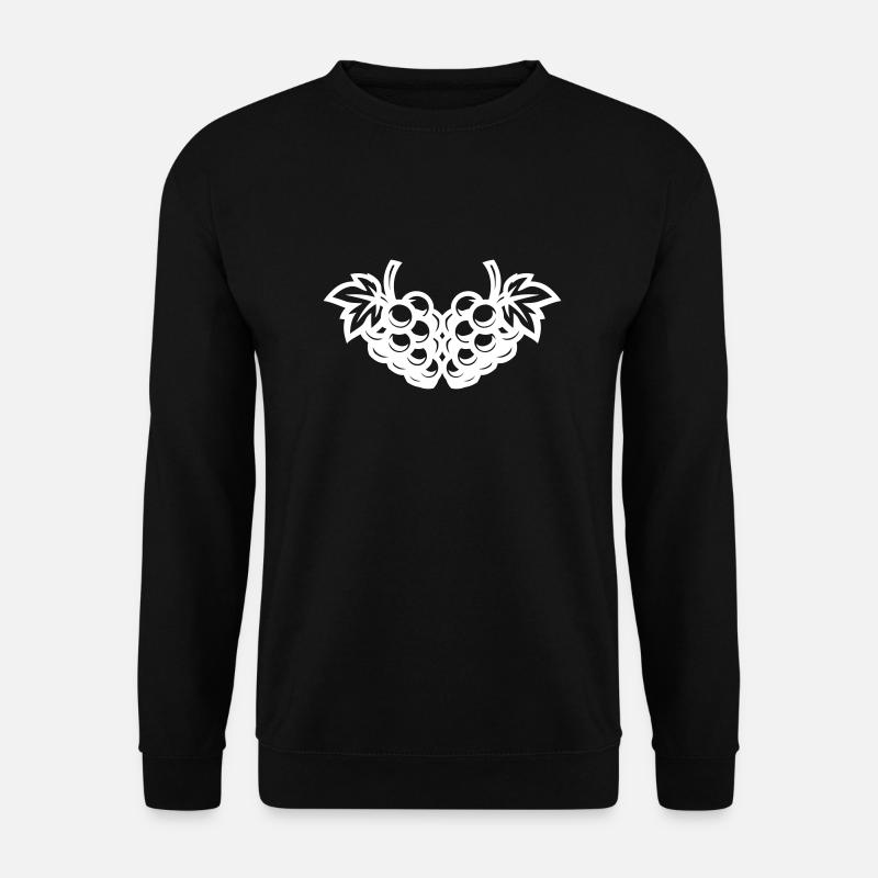 Weintrauben Symbol - Unisex Pullover - Schwarz