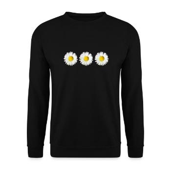 Daisy (3x) - Unisex Sweatshirt - black - Front - Alina (178cm) & Michal (187cm)