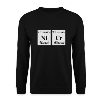 Nickel Chrome - Sweat-shirt Unisexe - noir - Devant - Alina (178cm) & Michal (187cm)