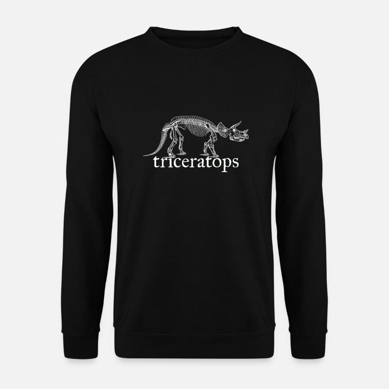 Triceratops dinosaur - Unisex Sweatshirt - black