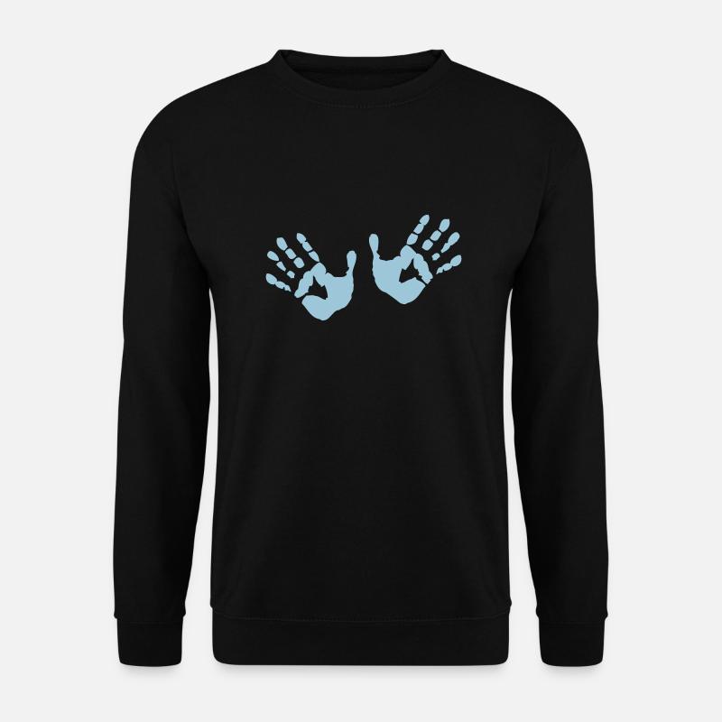 Hands - Hände - Unisex Pullover - Schwarz