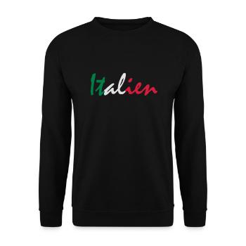 italy - Unisex Sweatshirt - black - Front - Alina (178cm) & Michal (187cm)
