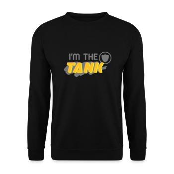 I'm the Tank (lettering) - Unisex Sweatshirt - black - Front - Alina (178cm) & Michal (187cm)